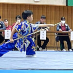 下起拓郎選手（初級長拳１位・初級棍術２位）